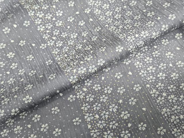 平和屋着物●上質な小紋 舞桜文 正絹 逸品 DABD9210ud