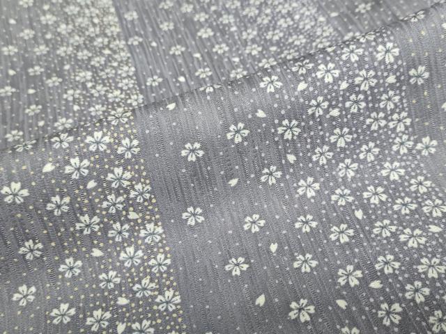 平和屋着物●上質な小紋 舞桜文 正絹 逸品 DABD9210ud