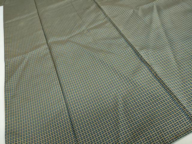 平和屋着物●上質な紬 吉野間道 正絹 逸品 DABD9303ud