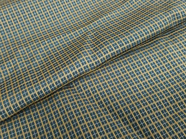 平和屋着物●上質な紬 吉野間道 正絹 逸品 DABD9303ud