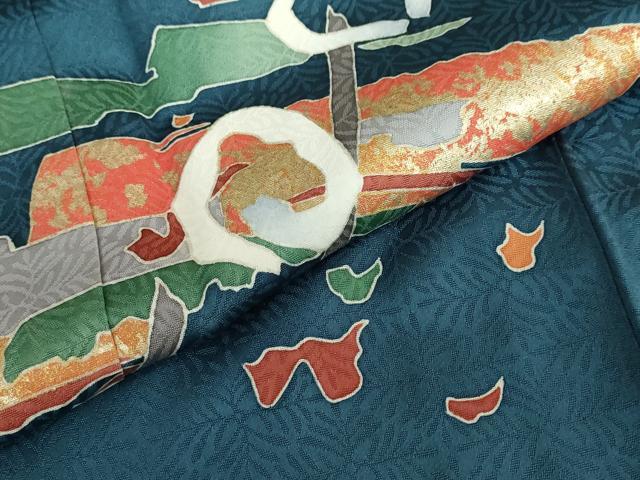平和屋着物●訪問着 抽象文様 金彩 正絹 逸品 DABD9322ud