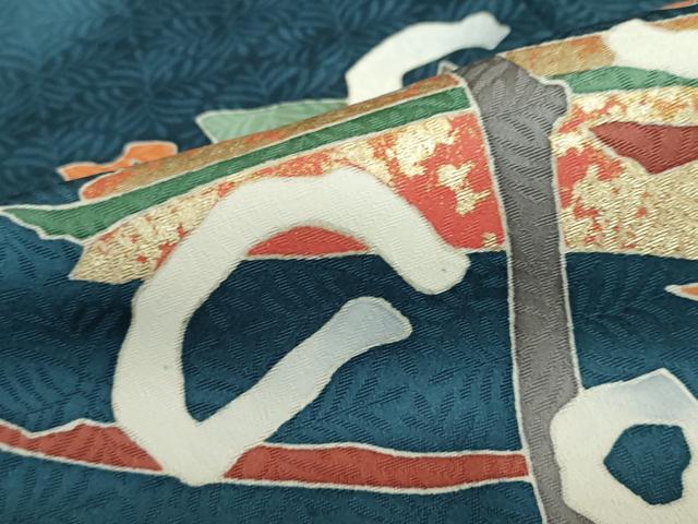 平和屋着物●訪問着 抽象文様 金彩 正絹 逸品 DABD9322ud