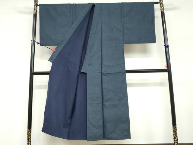 平和屋着物●男性 本場大島紬 アンサンブル 長羽織 100亀甲 総詰め 正絹 逸品 DABD9343ud