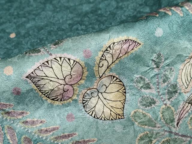 平和屋着物●訪問着 絞り 辻が花 暈し染め 正絹 逸品 DABD9410ud