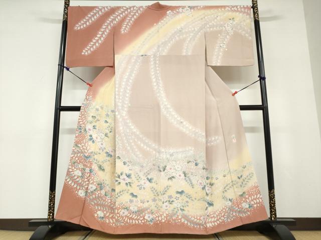 平和屋着物●訪問着 作家物 辻が花 暈し染め 正絹 逸品 DABD9413ud
