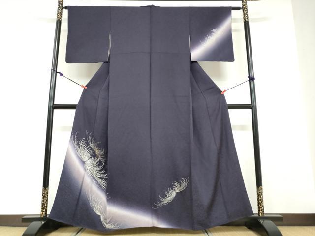 平和屋着物●訪問着 乱菊 暈し染め 金銀彩 正絹 逸品 DABD9421ud