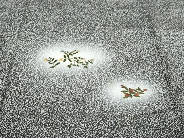 平和屋着物●訪問着 作家物 押し花 草花文 蛍暈し 正絹 逸品 DABD9423ud