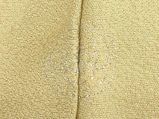 平和屋着物●上質な色無地 草花地紋 木蘭色 正絹 逸品 未使用 DABD9436ud