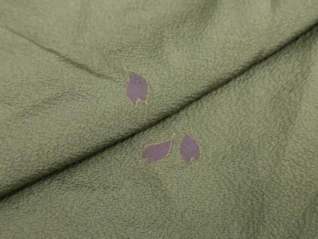 平和屋着物●世界的人形師 辻村寿三郎 ジュサブロー 訪問着 舞桜文 金彩 正絹 逸品 DABD9438ud