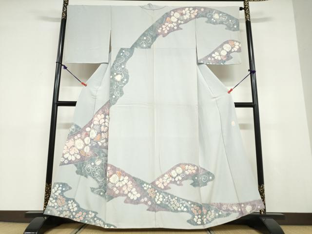 平和屋着物●訪問着　作家物　辻が花　正絹　逸品　DABD9457ud 平和屋着物○訪問着 作家物 辻が花 正絹 逸品 DABD9457ud