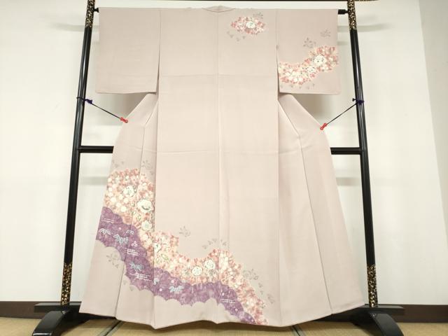 平和屋着物●訪問着 絞り 辻が花 正絹 逸品 DABD9471ud