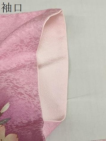 平和屋着物●訪問着 駒刺繍 流水舞桜文 金彩 銀通し地 正絹 逸品 DABD9509ud