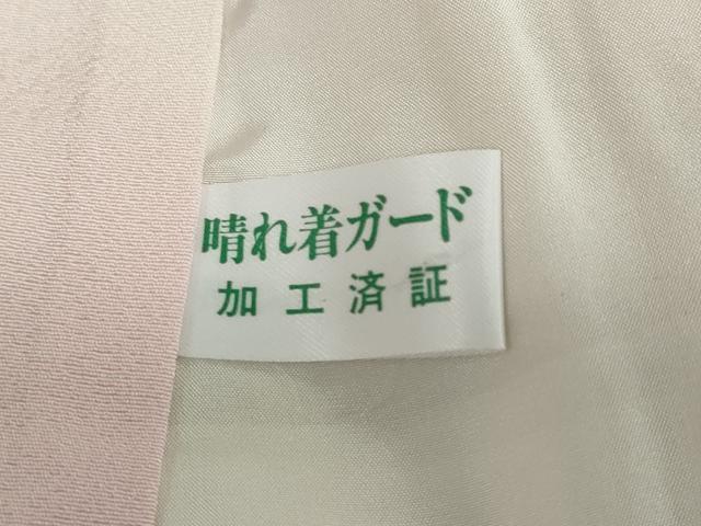 平和屋着物●訪問着 駒刺繍 流水舞桜文 金彩 銀通し地 正絹 逸品 DABD9509ud