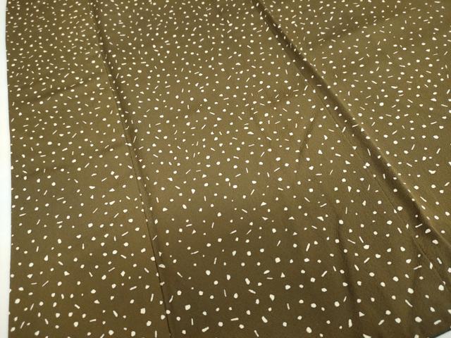 平和屋着物●ファッションデザイナー 花井幸子 小紋 箔散らし文 正絹 逸品 DABD9528ud