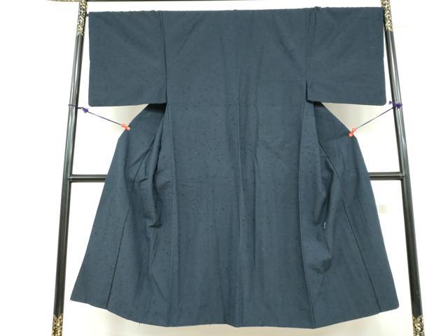 平和屋着物●男性 髭紬 アンサンブル 正絹 逸品 DABD9536ud