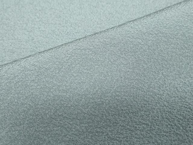 平和屋着物●ファッションデザイナー 花井幸子 色無地 紋意匠 湊鼠色 正絹 逸品 未使用 DABD9567ud