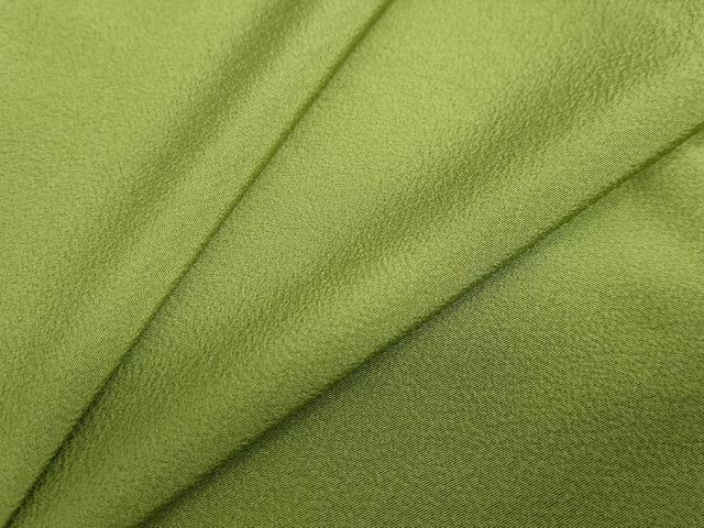 平和屋着物●上質な色無地 青丹色 ロング丈 正絹 逸品 未使用 DABD9595ud