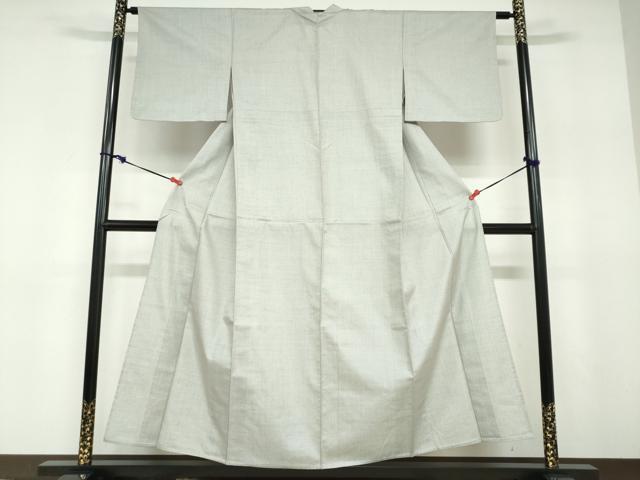 平和屋着物▽上質な紬 単衣 160亀甲 総詰め 正絹 逸品 DABD9613ud
