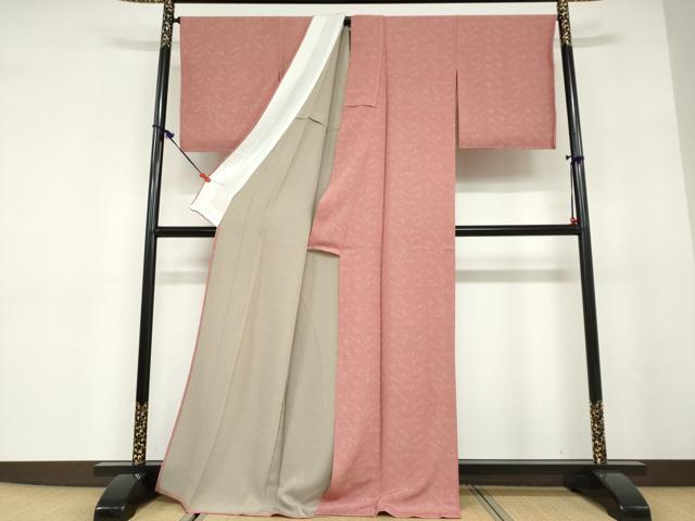 平和屋着物▽上質な小紋 単衣 宝尽くし文 正絹 逸品 DABD9660ud