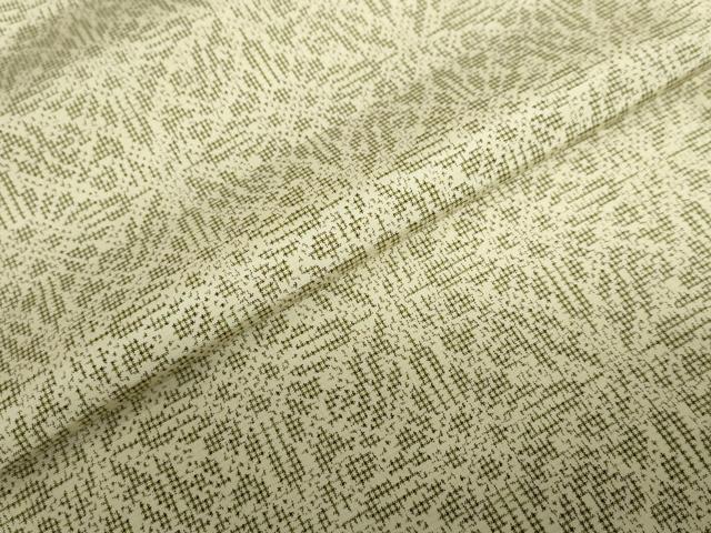 平和屋着物▽上質な紬 単衣 幾何学文様 正絹 逸品 DABD9719ud