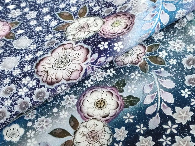 平和屋着物●訪問着 辻が花 暈し染め 銀通し地 正絹 逸品 未使用 DABD9776ud
