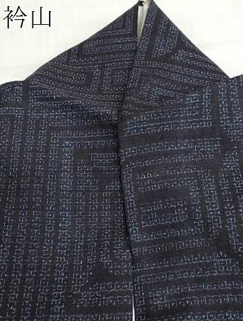 平和屋着物●本場結城紬 重要無形文化財 80亀甲 幾何学文様 正絹 逸品 DABD9789ud