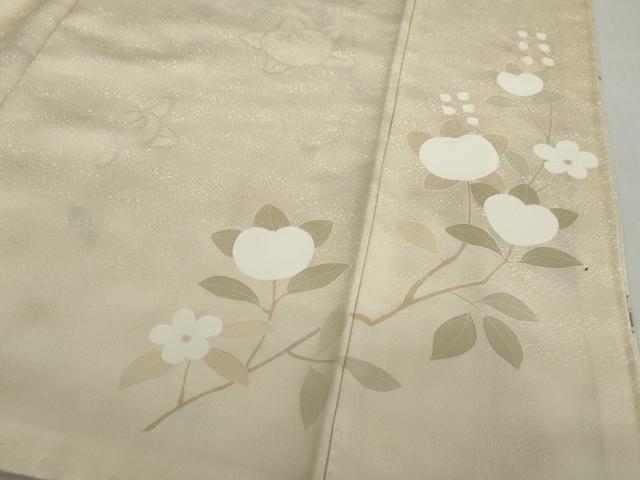 平和屋着物●訪問着 駒刺繍 枝花文 金彩 正絹 逸品 DABD9805ud