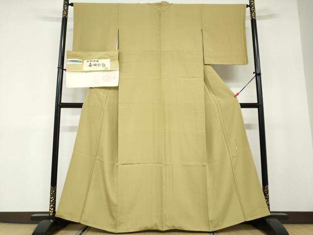 平和屋着物●本加賀友禅作家 毎田仁郎 江戸小紋 鮫小紋柄 鈴乃屋扱い 証紙付き 正絹 逸品 未使用 DABD9807ud