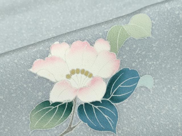 平和屋着物●訪問着 友禅 草花文 正絹 逸品 DABD9907ud