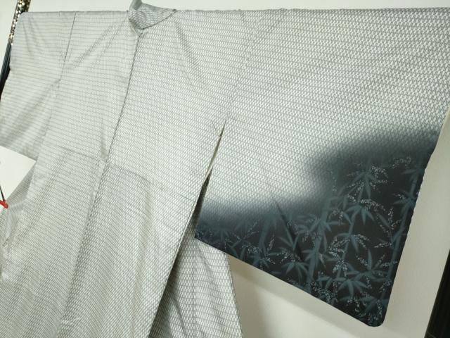 平和屋着物●本場染大島紬 訪問着 笹竹文 正絹 逸品 DABD9925ud