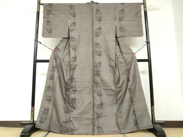 平和屋着物●本場大島紬 9マルキ 飾花文 正絹 逸品 未使用 DABD9938ud