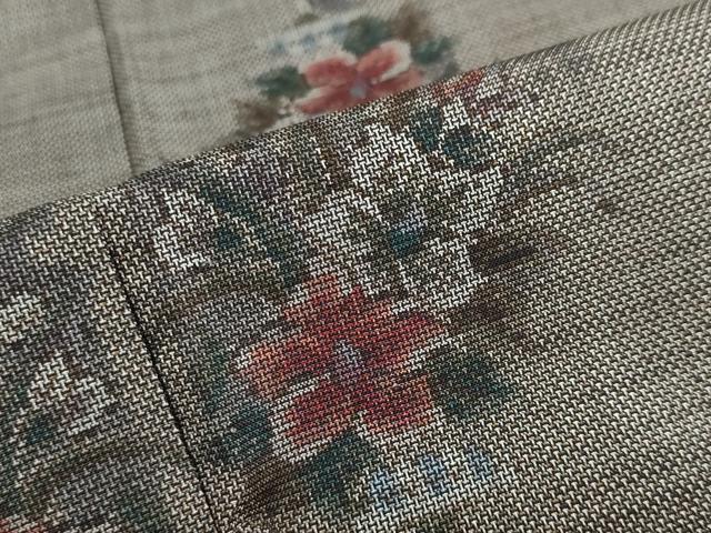 平和屋着物●本場大島紬 9マルキ 飾花文 正絹 逸品 未使用 DABD9938ud