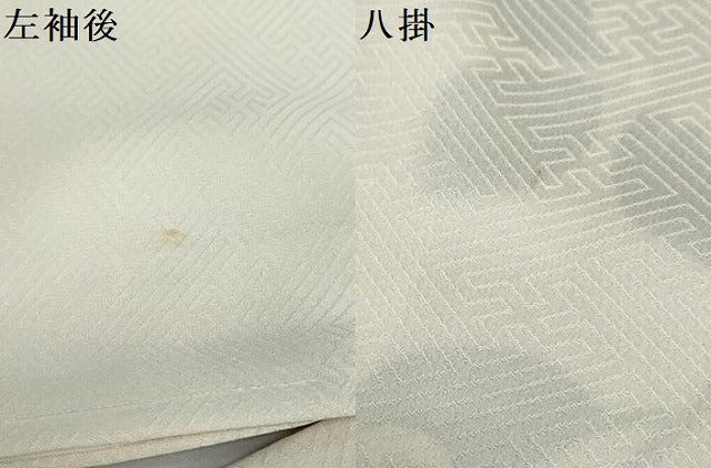 平和屋着物●訪問着 駒刺繍 格子枝椿文 金彩 正絹 逸品 DABD9942ud