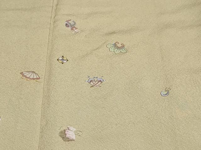 平和屋着物●訪問着 総刺繍 宝尽くし 正絹 逸品 DABD9944ud