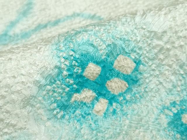 平和屋着物●小振袖 二尺袖 総絞り 草花文 正絹 逸品 DABD9958ud