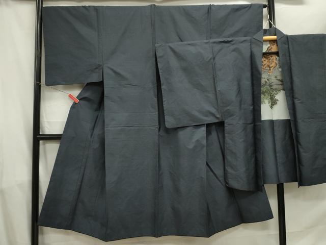 平和屋着物■男性 本場大島紬 アンサンブル 80亀甲 総詰め 正絹 逸品 DABE0030ya
