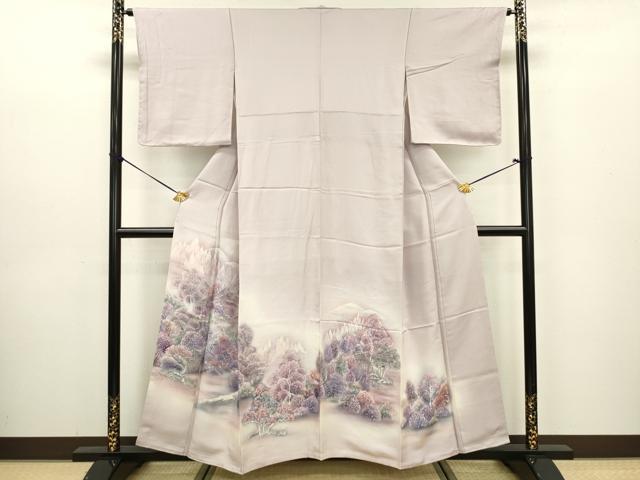 平和屋着物■色留訪問着 風景文 暈し染め 正絹 逸品 未使用 DABE0156ya