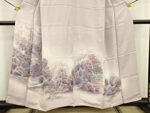 平和屋着物■色留訪問着 風景文 暈し染め 正絹 逸品 未使用 DABE0156ya