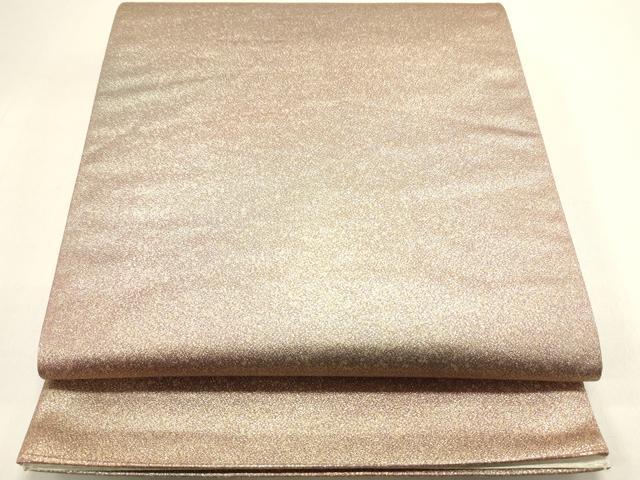 平和屋着物◎全通柄袋帯 霞文 金糸 正絹 逸品 DABE0223ya