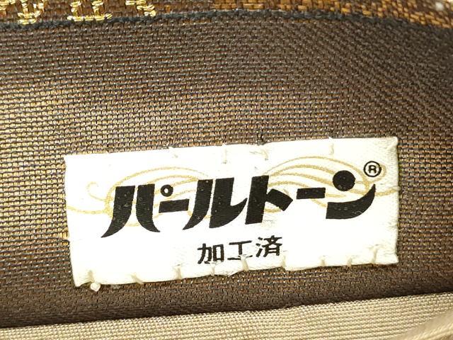 平和屋着物◎六通柄袋帯 流水花文 金銀糸 正絹 逸品 DABE0225ya