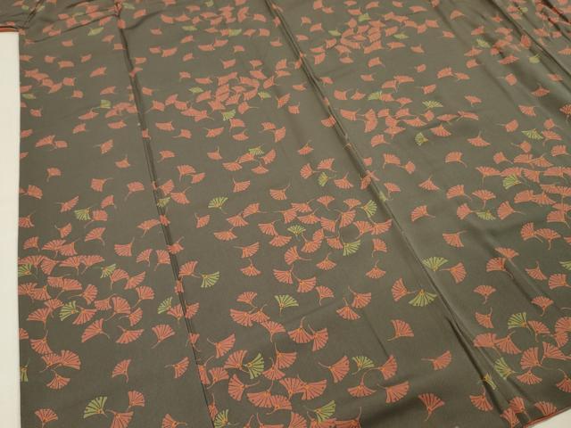 平和屋着物■上質な小紋 舞葉文 正絹 逸品 DABE0269ya