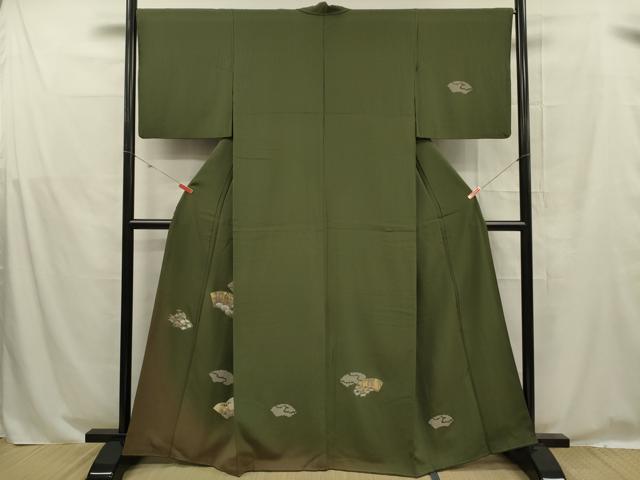 平和屋着物■訪問着 螺鈿 草花文 金彩 正絹 逸品 DABE0271ya