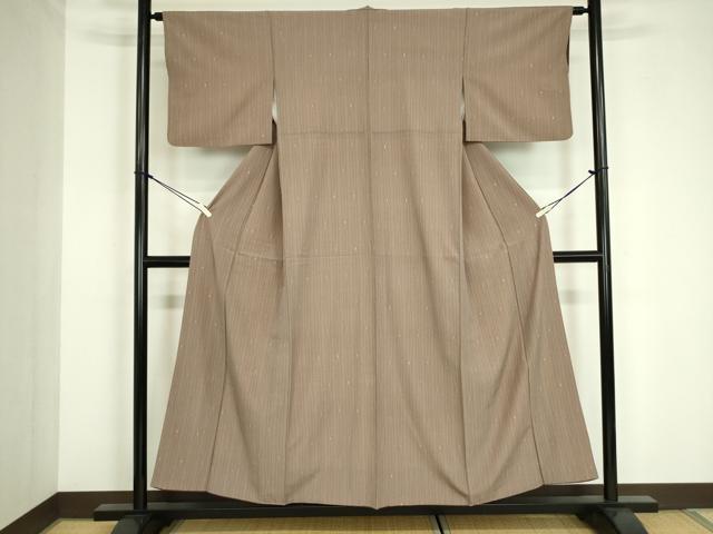 平和屋着物■小紋 縞 洗える着物 DABE0284ya