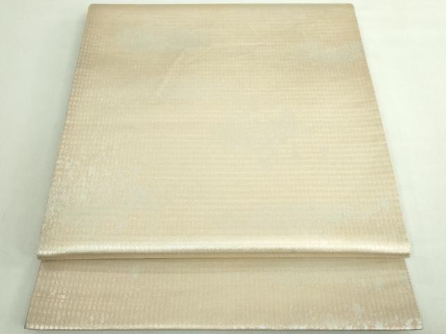 平和屋着物◎六通柄袋帯 霞文 引箔 正絹 逸品 DABE0344ya