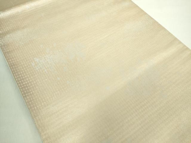平和屋着物◎六通柄袋帯 霞文 引箔 正絹 逸品 DABE0344ya