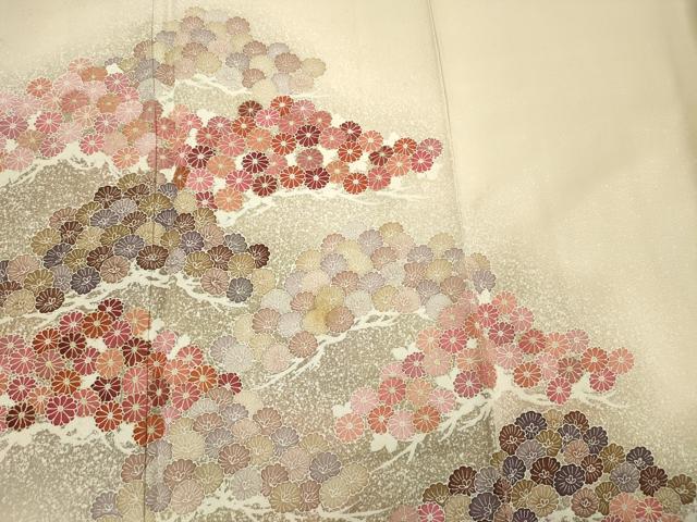 平和屋着物■訪問着 松花文 金彩 正絹 逸品 DABE0422ya