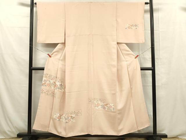 平和屋着物■訪問着 刺繍 花鳥文 正絹 逸品 DABE0477ya