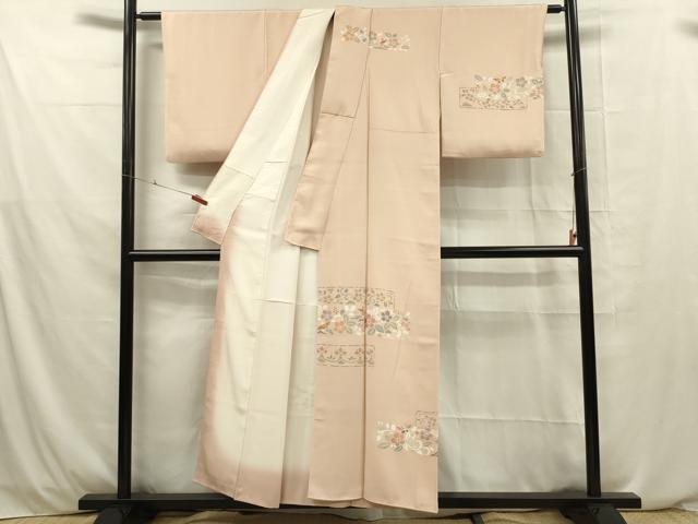 平和屋着物■訪問着 刺繍 花鳥文 正絹 逸品 DABE0477ya