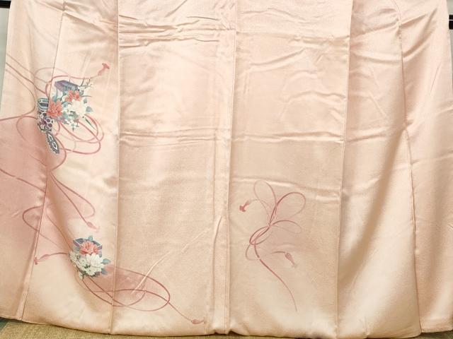平和屋着物■訪問着 貝桶花文 暈し染め 高島屋扱い 正絹 逸品 DABE0812qa