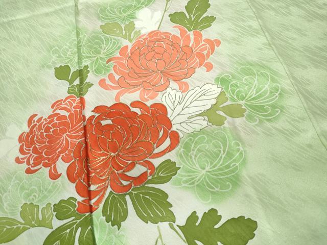 平和屋着物■訪問着 駒刺繍 乱菊 暈し染め 金彩 正絹 逸品 DABE0813qa